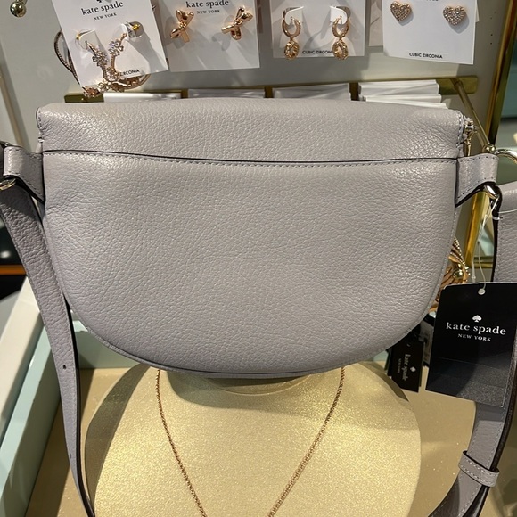 Kate Spade Lena Belt Waist Bag Fanny Pack Mountain Grey NWT - Picture 8 of 16
